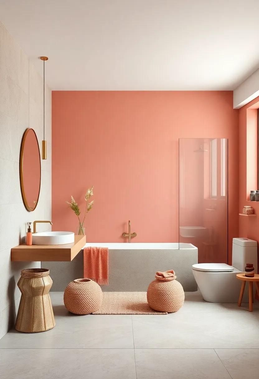 Soft Coral⁢ and Driftwood Brown: Transform your space with soft ⁤coral contrasted by natural driftwood tones for⁣ a beachy vibe