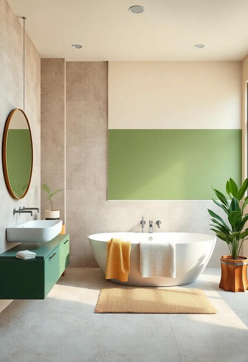 Botanical Green and Earthy beige: ⁤Connect with nature ⁤by incorporating⁤ botanical green alongside earthy beige for an organic sanctuary