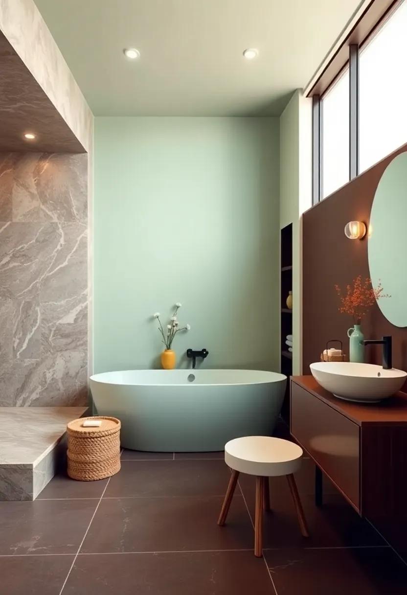 Minty Fresh and Rich Chocolate: Pair a minty green with rich chocolate browns for an enticing contrast that grounds ⁣the space
