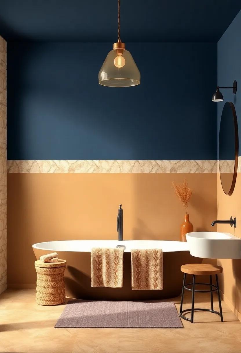 Inviting Wheat⁤ and‌ Deep ‍Indigo: Warm up your space​ with an inviting wheat color juxtaposed against deep⁤ indigo for a rich contrast