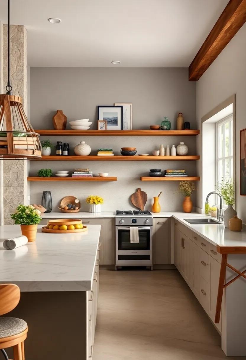 Incorporate Reclaimed⁢ Wood Shelves for a Rustic⁣ Touch