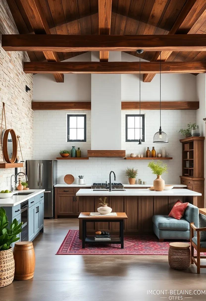 Use Wooden Beams to Accent the Ceiling
