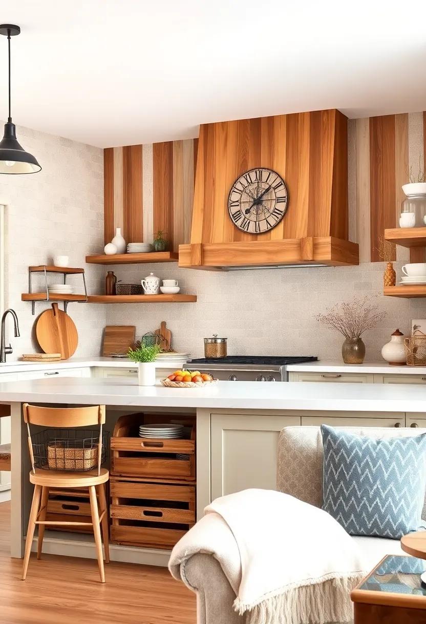 Use Vintage Wooden Crates for Open Storage
