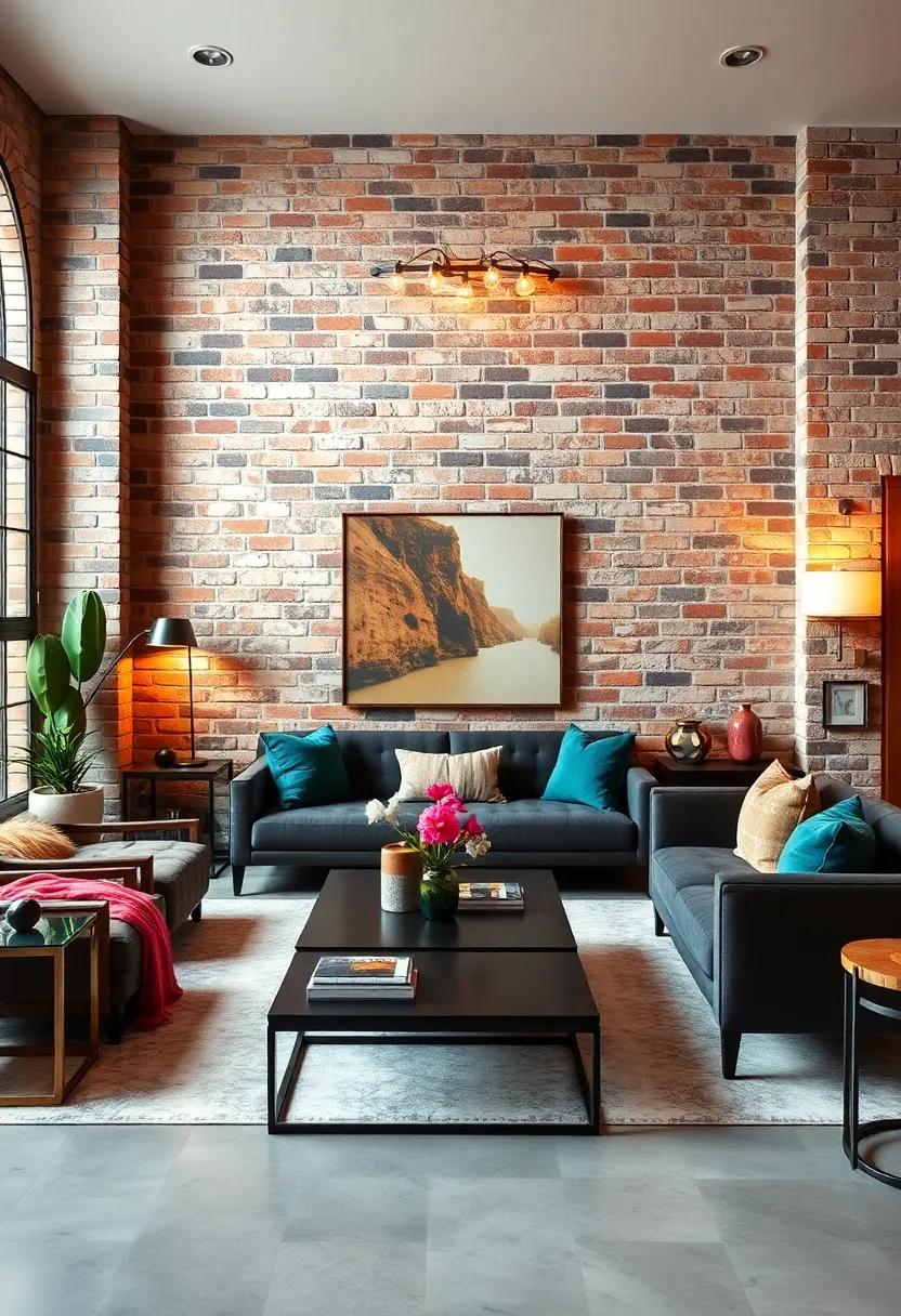 Color Palettes That Complement​ Exposed Brick ⁣in Living Room⁢ Design