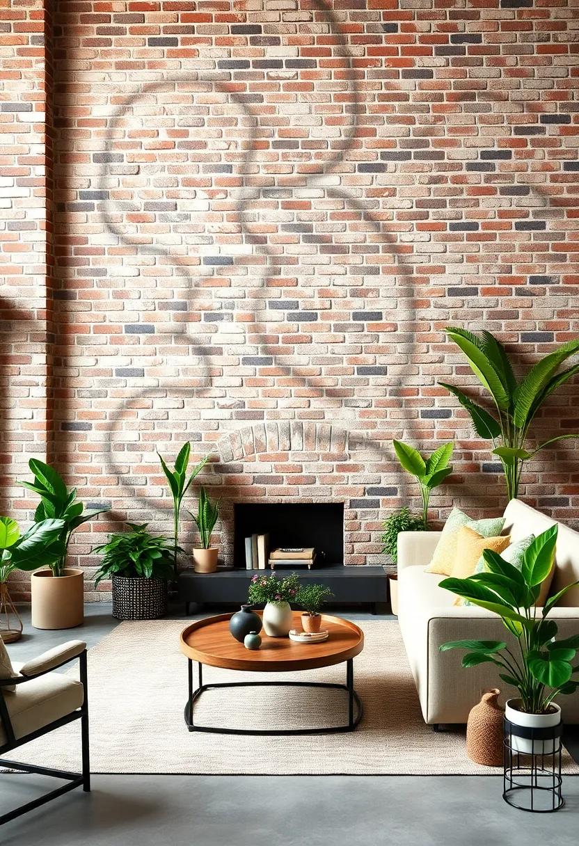 Incorporating Plants ⁤and Greenery Against Exposed Brick Backgrounds