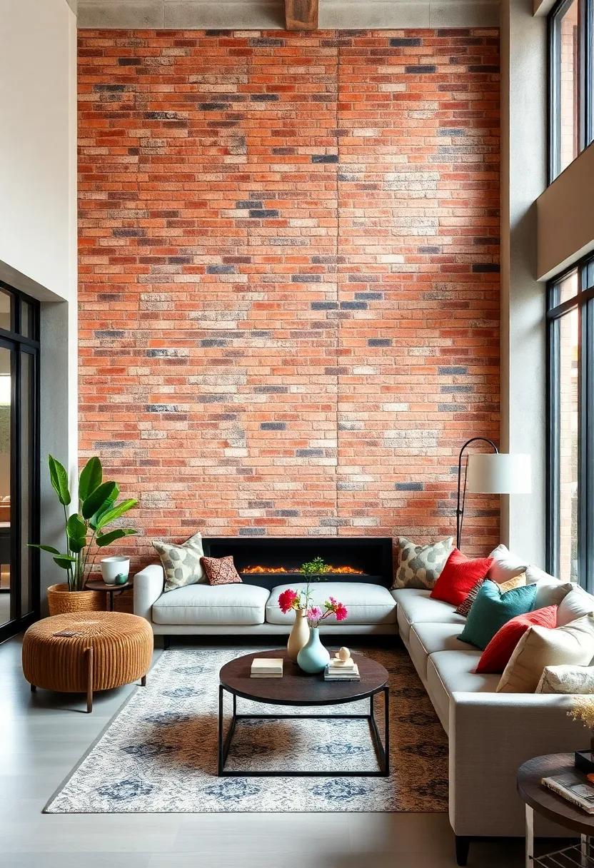 Blending Modern and Rustic elements with Exposed Brick Designs