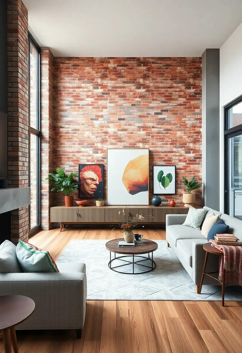 incorporating Artwork and Decor Around Exposed⁤ Brick⁤ Walls