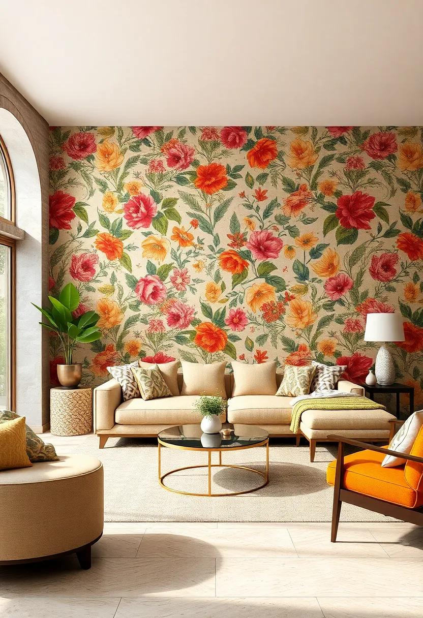 Retro 70s Floral Explosion: delight in the funky vibrancy of 70s-inspired floral⁢ designs, perfect⁤ for adding a pop of color and nostalgia to your ​space