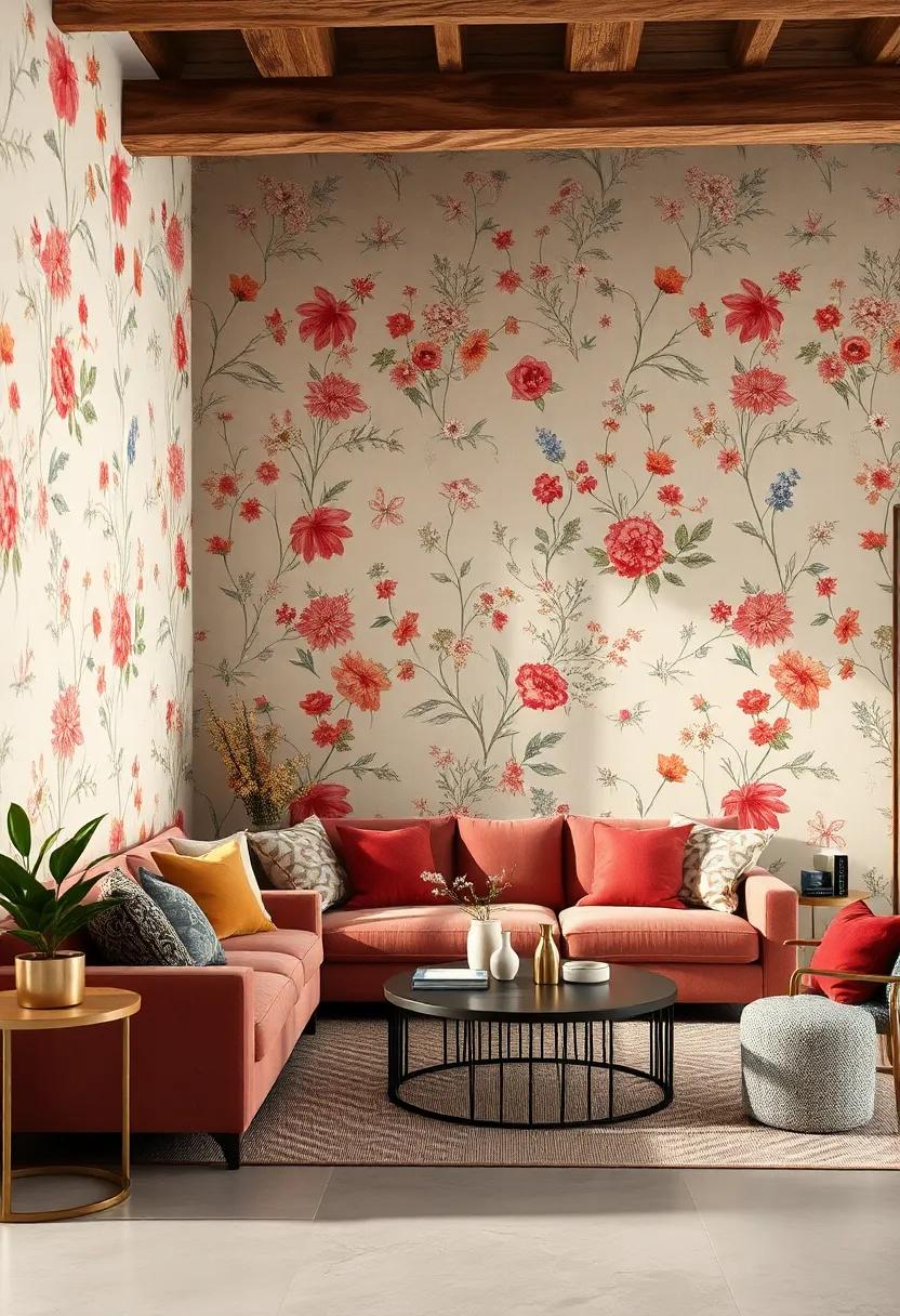 Whimsical Wildflowers: Introduce a ⁤carefree vibe with a delightful mix of whimsical ⁣wildflowers that dance across your walls, bringing a⁤ touch of nature indoors
