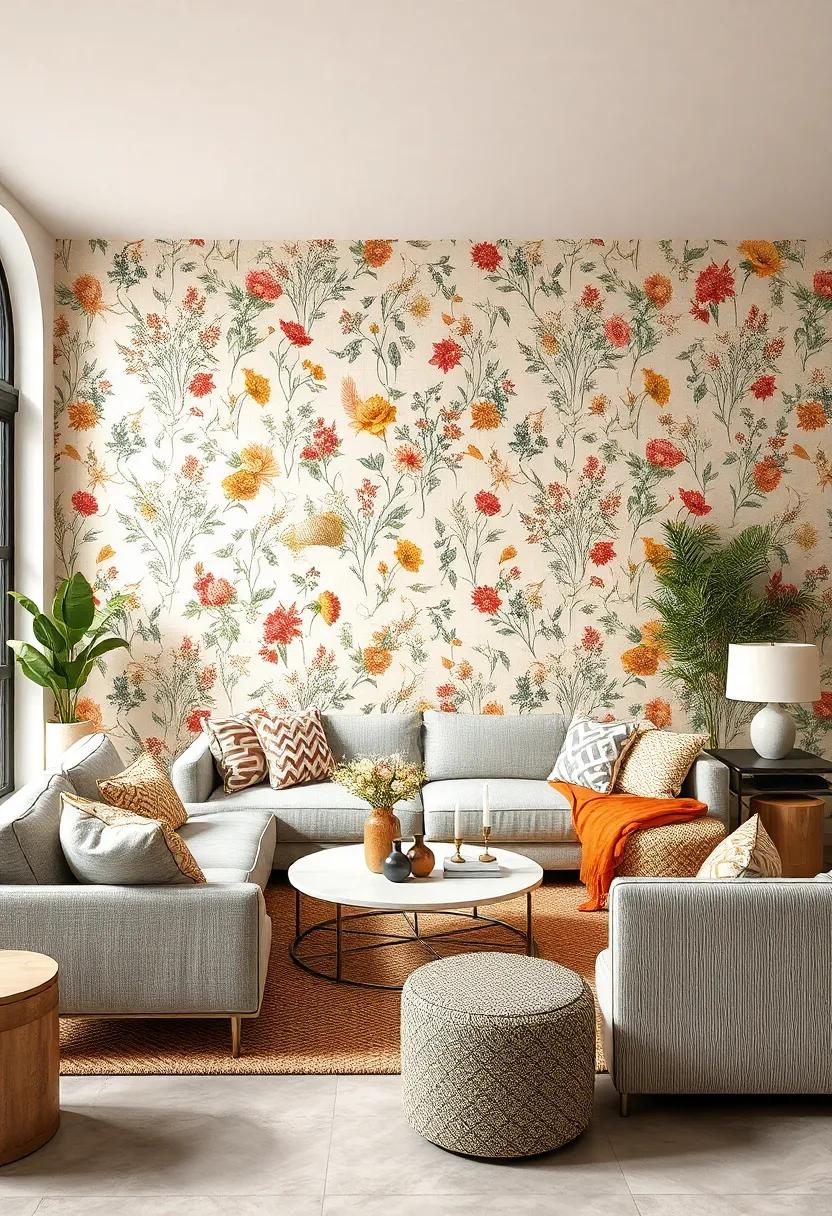 Rustic Field Botanicals:⁢ Bring the charm of wildflower​ fields ​indoors with ‍earthy tones and⁢ playful patterns that create a warm and inviting space