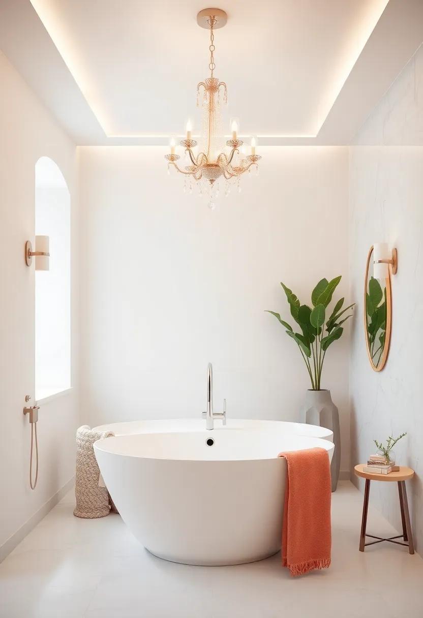 Choose Elegant Lighting: Install a‍ stunning chandelier ⁣or modern sconces ‍in ⁣white to ⁢elevate the ambiance and ⁤draw attention to your decor