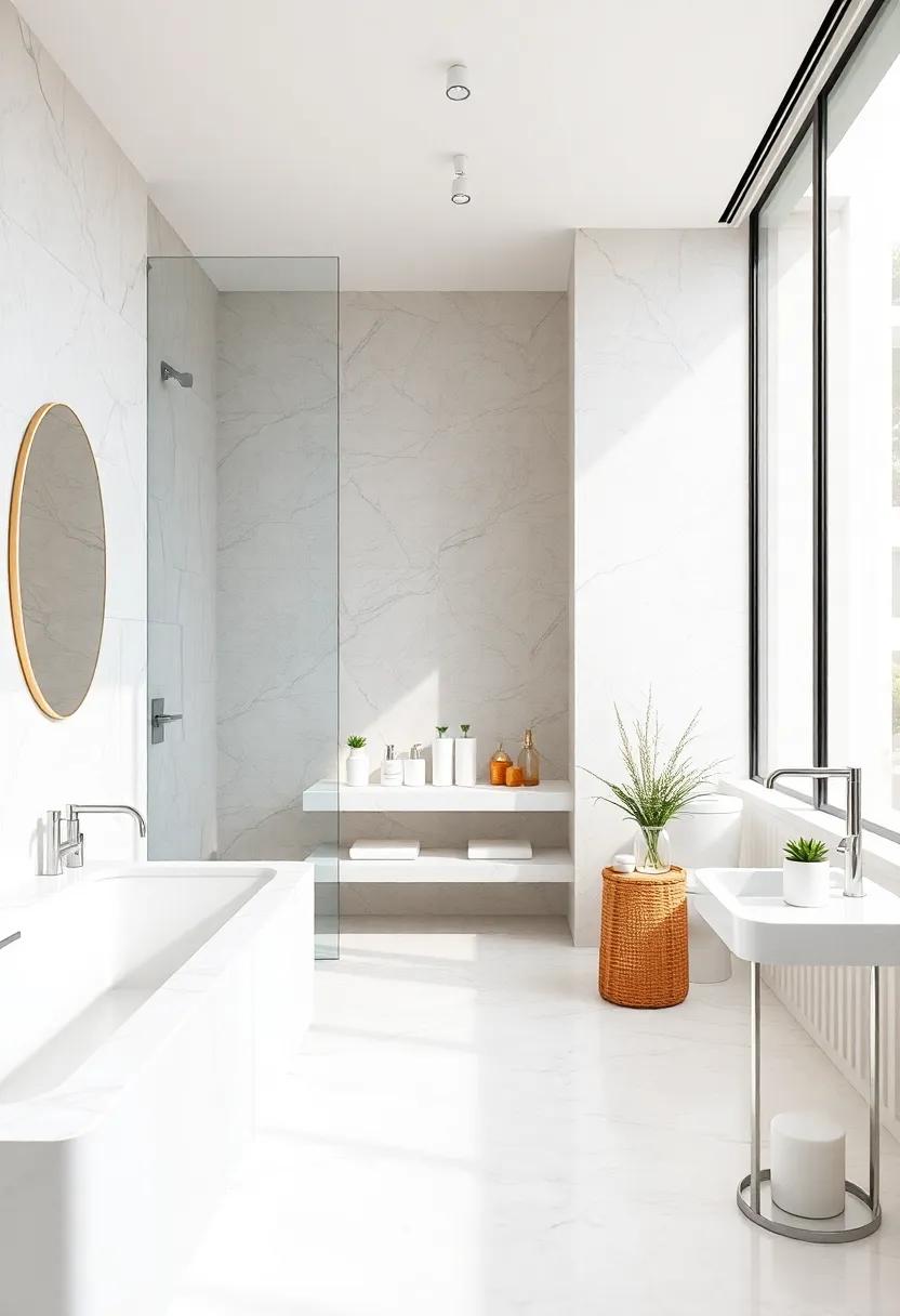 Select Elegant ⁣Accessories: use white or clear glass containers for‍ toiletries ‌and ​accessories, enhancing ⁢cleanliness and sophistication