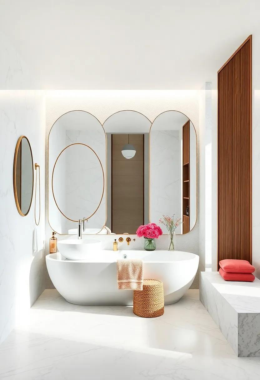Use Decorative Mirrors: Incorporate ‌oversized or​ uniquely shaped mirrors⁣ to ⁤create depth while reflecting light, making the space feel larger