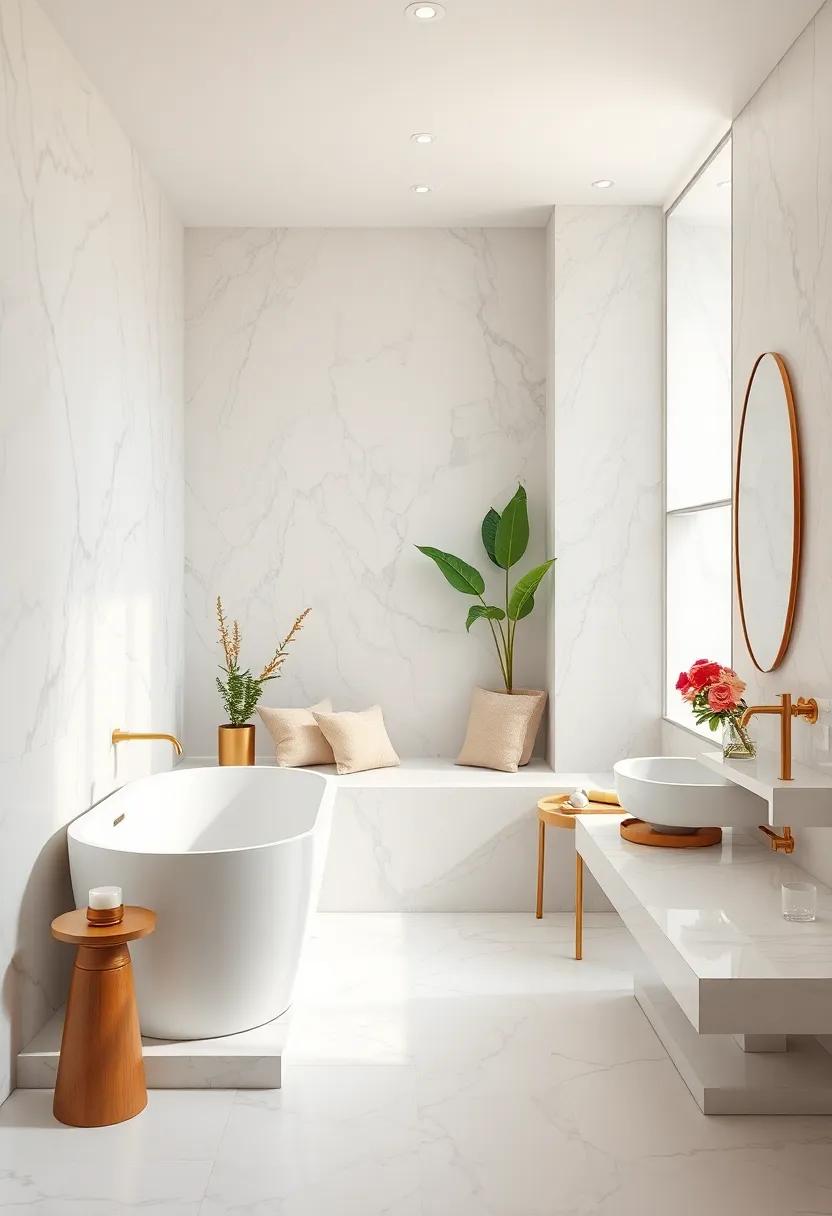 incorporate a stunning‍ statement ‌mirror ⁤framed ⁣in brass ‌to ⁤reflect light and add ​depth ​to⁤ the space