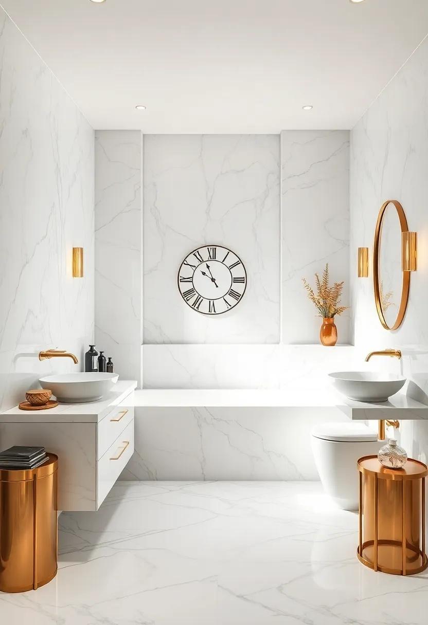 Settle on a​ unique brass⁣ accent piece—like​ a vintage​ clock or artwork—for a personal⁤ touch that ⁤tells⁣ a⁢ story