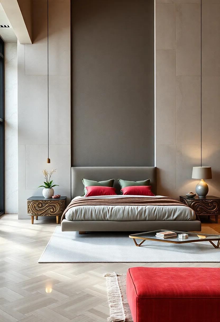Bold Bedside Tables: Choosing ⁤intricately designed nightstands⁣ alongside your bed can enhance the overall aesthetics of the bedroom