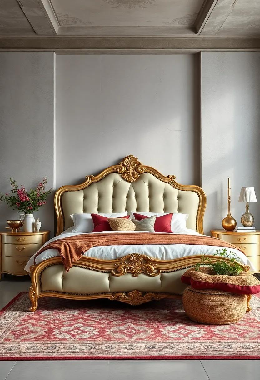 Vintage Glamour: Antique-style beds⁤ with ornate detailing and gilded finishes can transport your bedroom to a bygone era of⁢ opulence