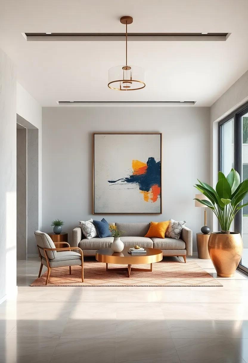 Frame with Elegance: choose luxurious frames that complement the art and ​enhance the overall aesthetic of the entryway