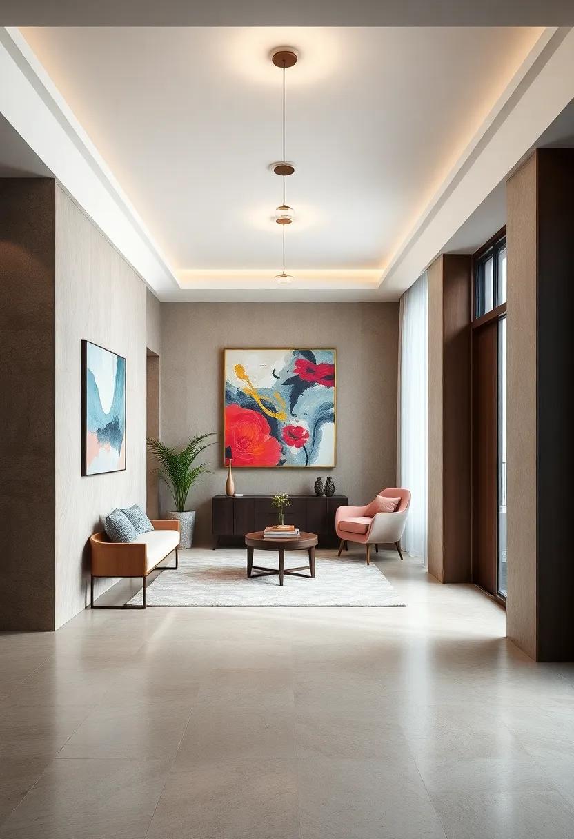 Incorporate ⁣Local Artists: Support local talent by‍ displaying abstract works ⁢from nearby artists, adding​ a unique touch ‍to your entryway