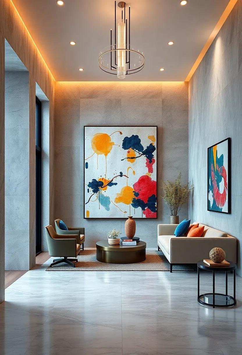 Use Art as a Conversation Starter: Select unique pieces that spark ⁢curiosity and conversation among guests ⁤as they ⁣enter your home
