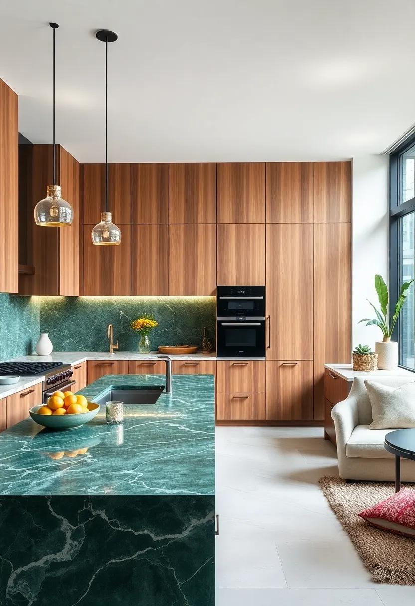 Pair with Natural Wood:‌ Combine green marble with warm wooden cabinetry to create a stunning ‍contrast that balances natural and elegant‍ elements