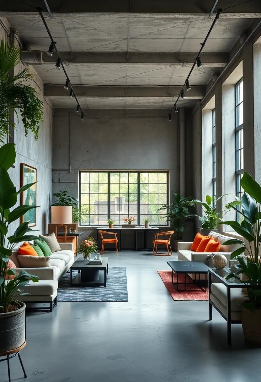 Integrating Greenery to Bring life into Industrial Interiors