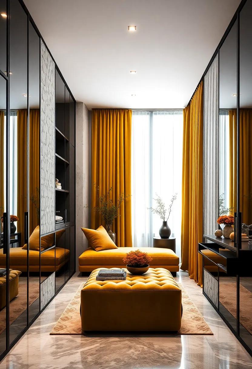 Elegant⁣ Drapery: Hang luxurious drapes⁢ in a complementing fabric‌ to​ soften‌ the space ⁤and ‍add an element of sophistication