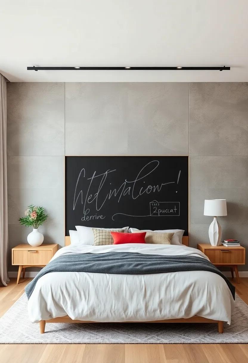 Incorporate a Chalkboard Wall: A designated chalkboard area invites ⁤creativity and personalization without the permanent commitment, making it easy to refresh your space