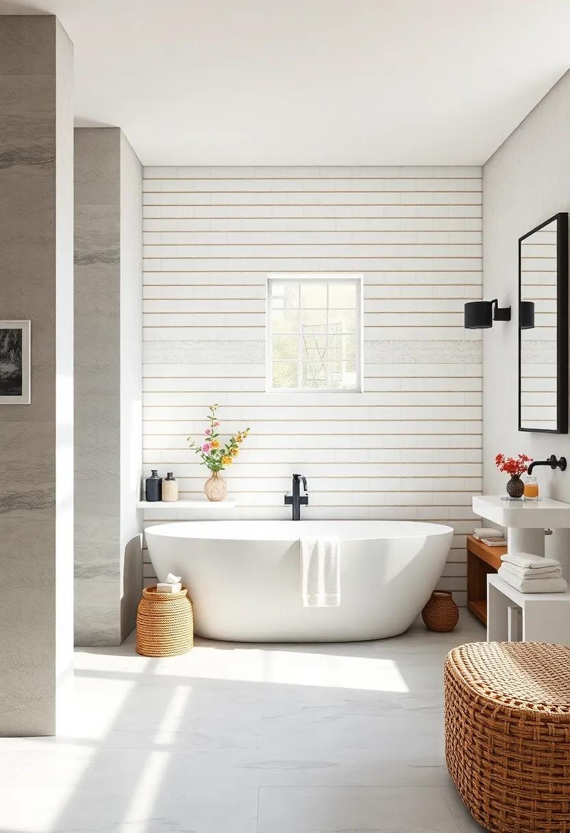 Natural Light: Discover the impact of strategically‌ placing mirrors and using light subway tiles to maximize natural light in your bathroom