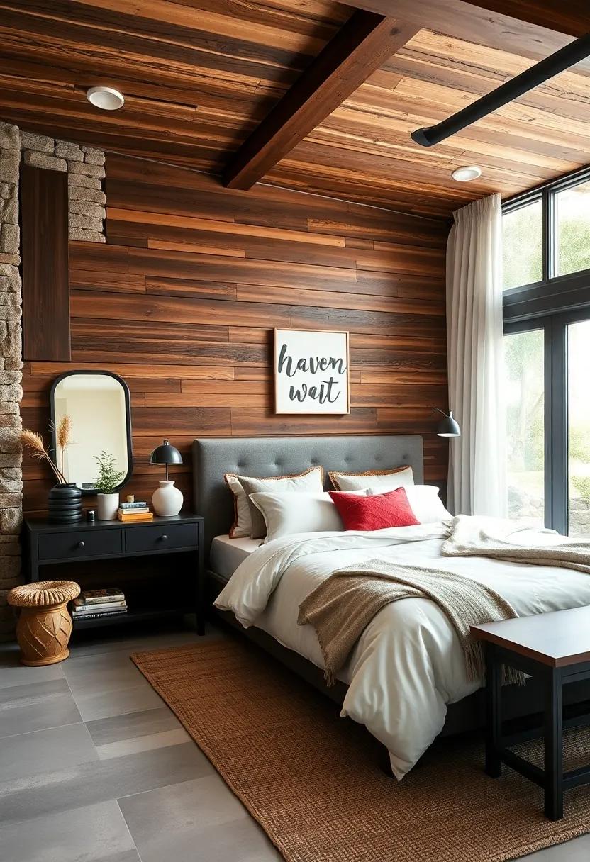 appreciate​ the ⁣lovely ⁤contrast ⁣of dark wood elements ‌against lighter décor, giving the room depth while‌ enhancing its rustic yet ‌chic ambiance