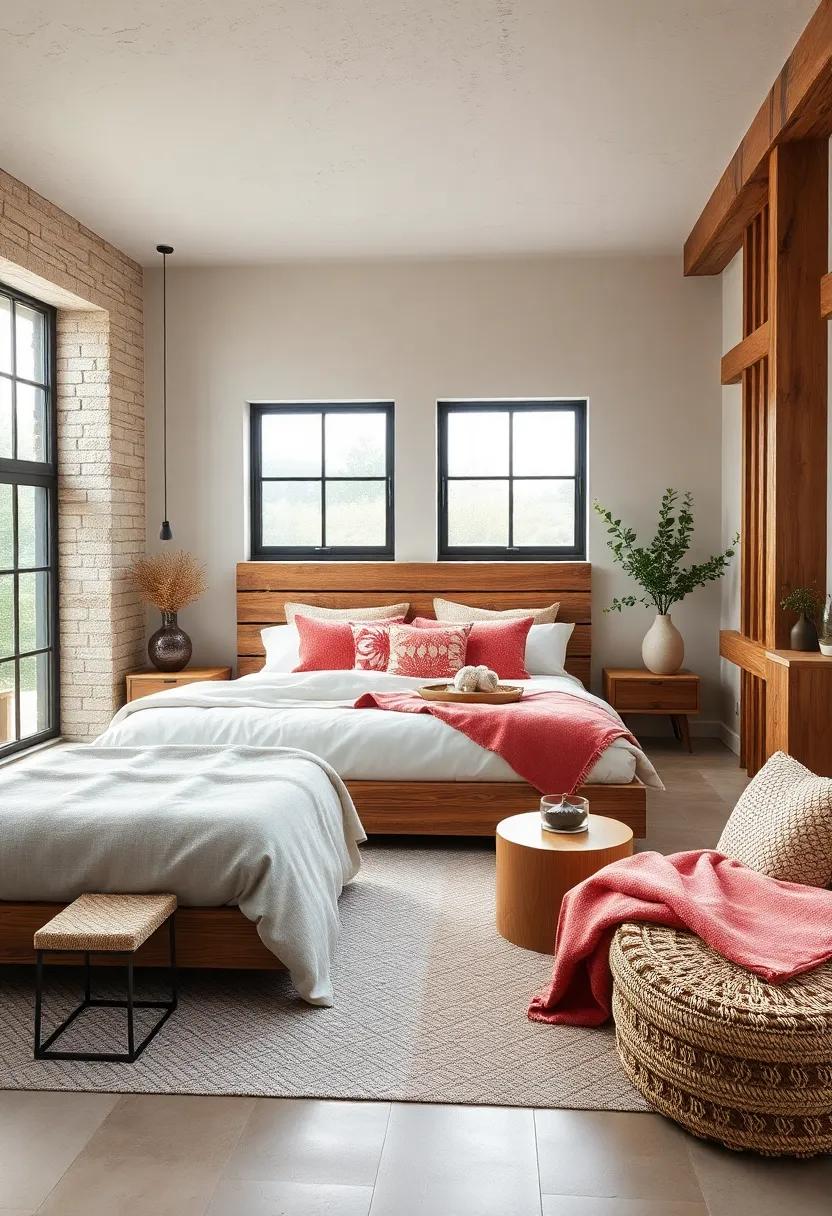 Relish in the⁢ calmness brought by a ‍soft color scheme ‌enhanced by natural⁤ wood accents, creating a sophisticated and welcoming space for relaxation
