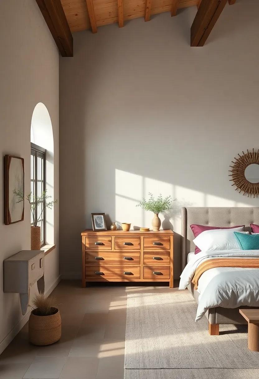 Revive traditional‍ farmhouse aesthetics with‍ a⁢ vintage-inspired dresser and an oversized mirror⁢ that amplifies light and creates the illusion of ⁣spaciousness
