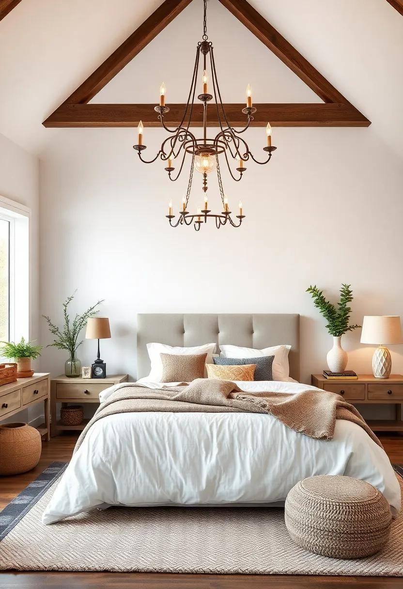 Discover a⁤ cozy retreat featuring exposed beams and oversized⁤ windows that ‌invite ⁣natural light into ⁣a space adorned with⁢ vintage-inspired textiles