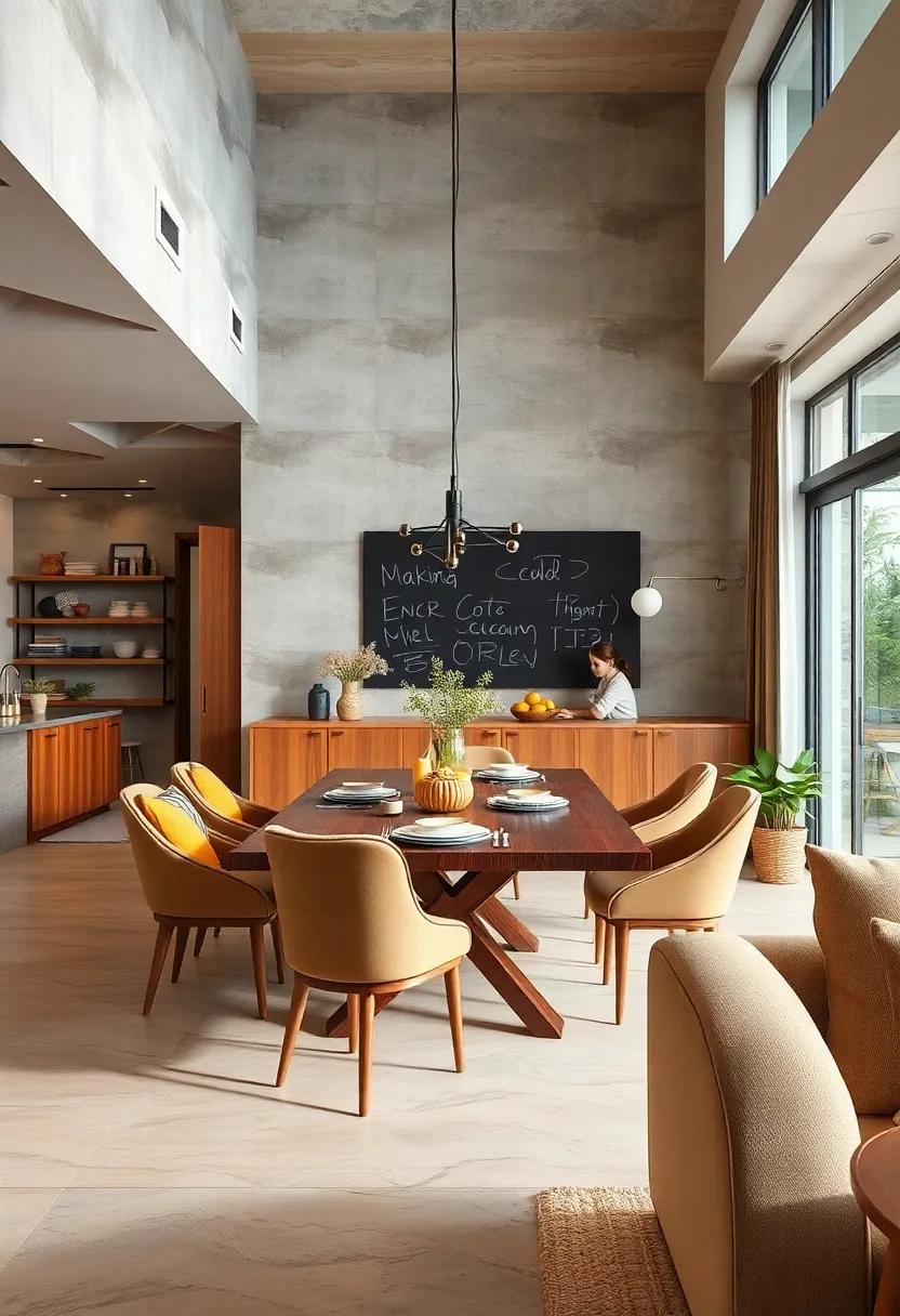 Add a Chalkboard Wall⁣ for⁤ Families to ⁢Share Recipes or Messages