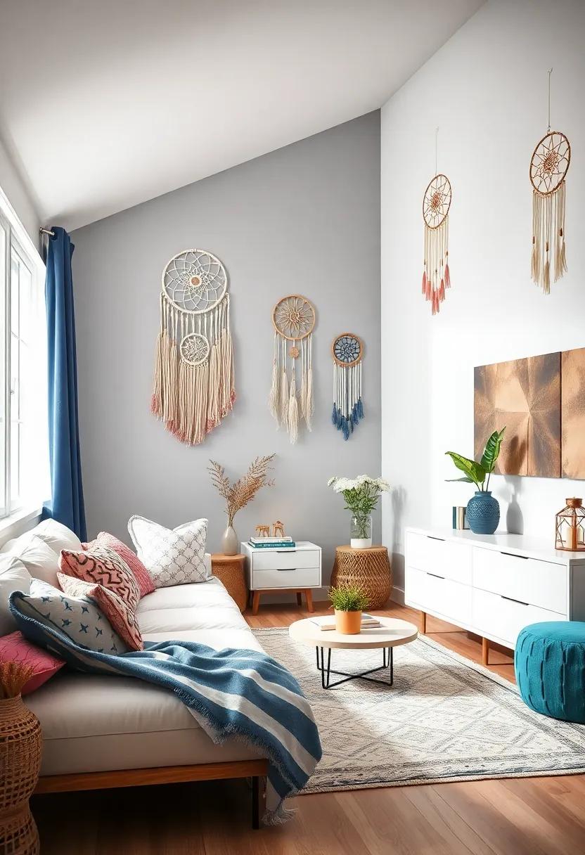 Hang Dreamcatchers and Wall Hangings⁢ in Complementary Colors ‌for Texture