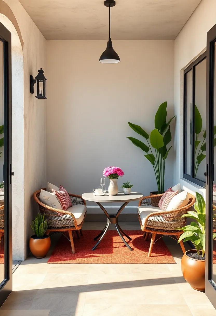 Cozy Corner ‍Nook: Transform a small corner of your patio with‍ a stylish bistro⁤ table and a couple of plush cushions for ⁣a charming retreat
