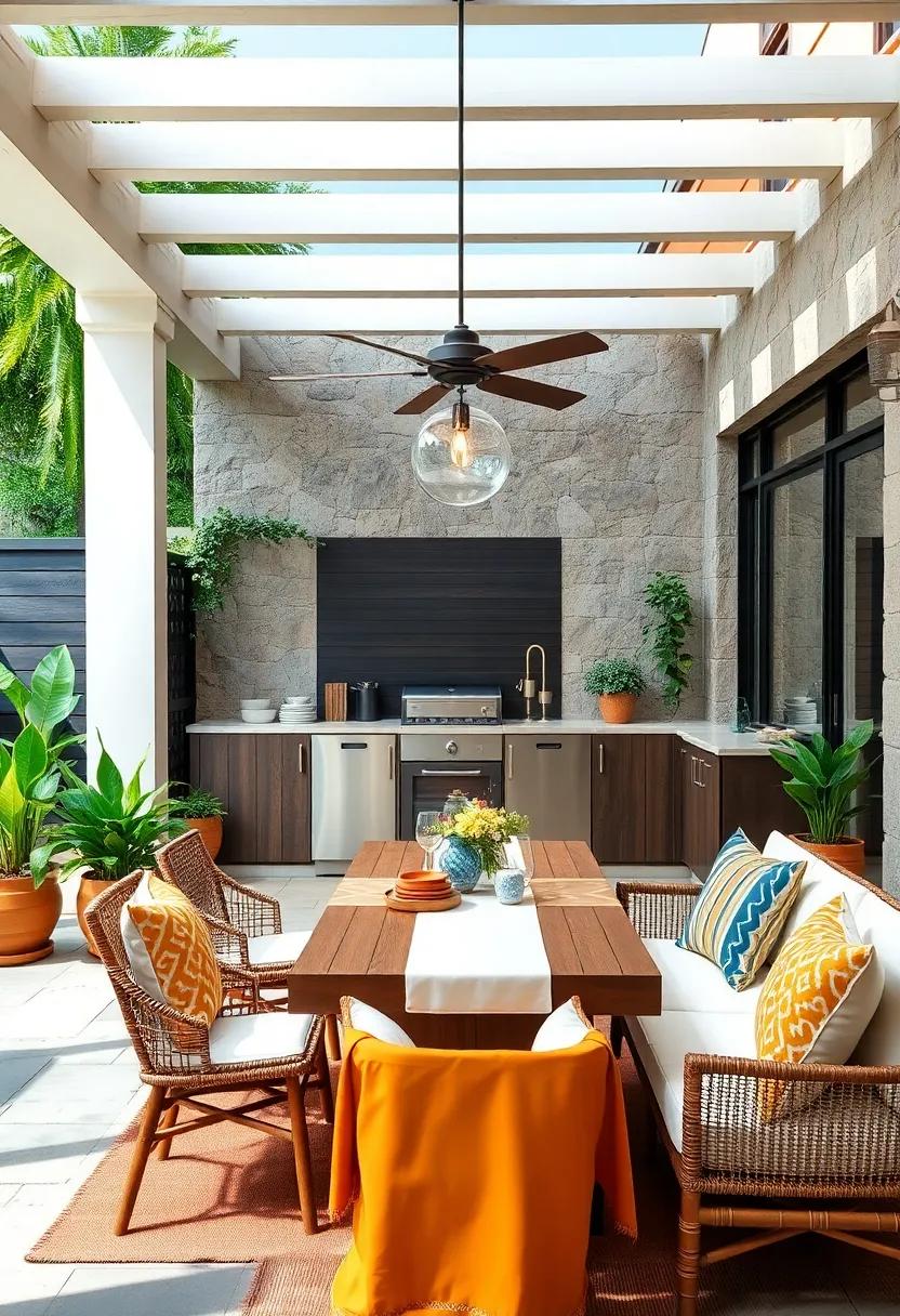 Outdoor‍ Kitchenette: Maximize⁣ functionality with a compact‍ outdoor kitchenette that allows for ⁣seamless cooking and dining experiences