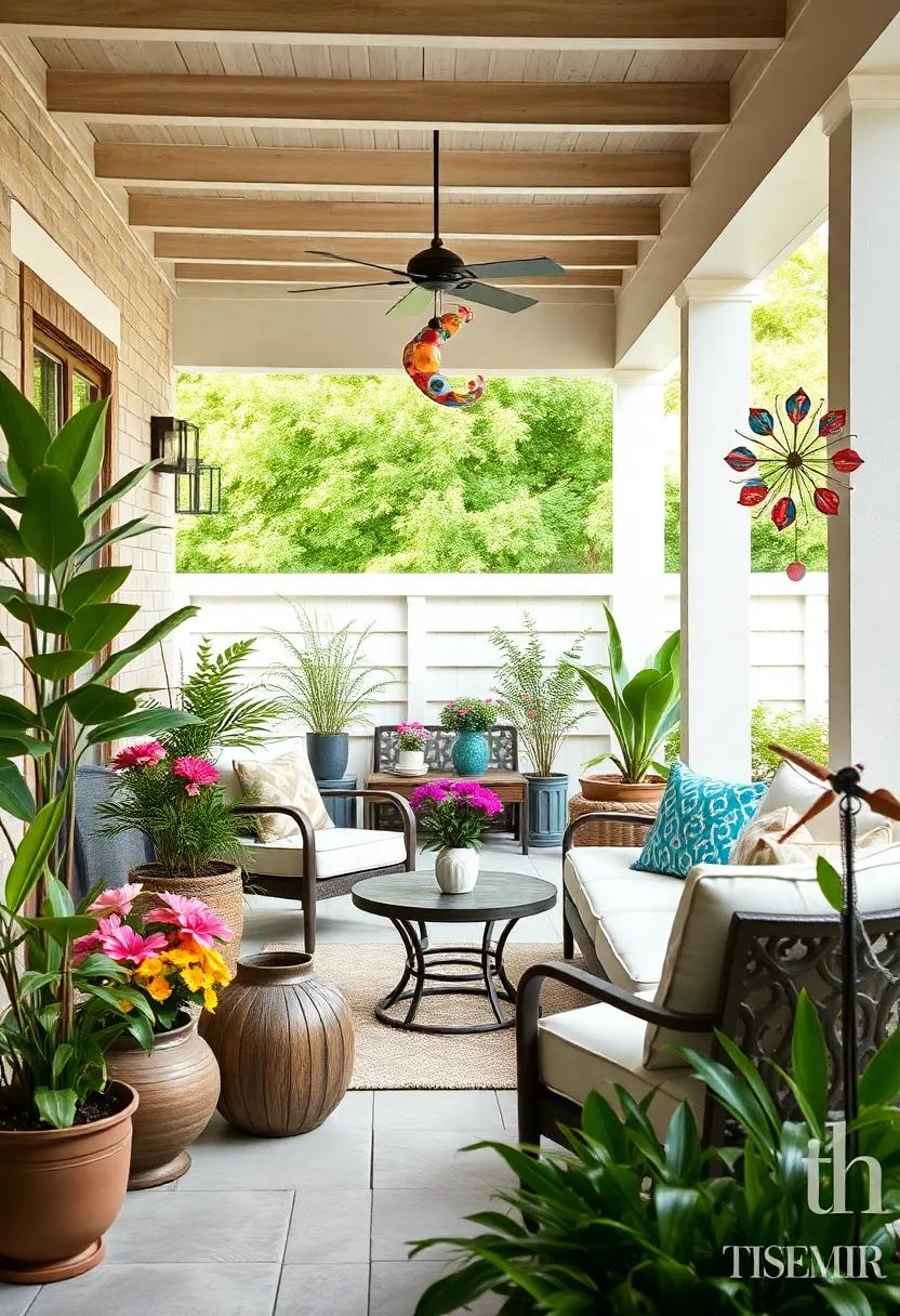Flirty Florals: Discover how floral-patterned spinners⁢ can complement your patio plants, creating a cohesive ‌and cheerful garden aesthetic