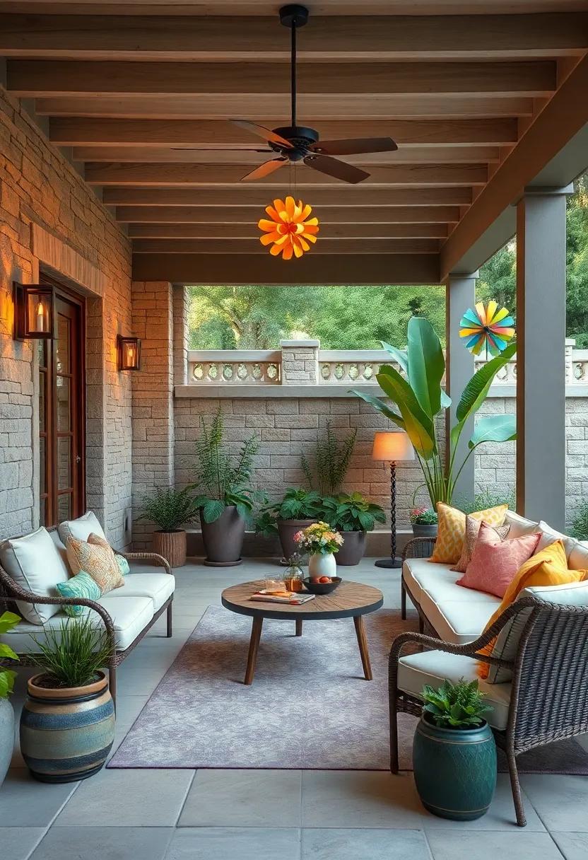 Interactive Art: Explore wind spinners that incorporate noise-making elements, such as chimes or bells, adding layers of ⁣sound to your serene patio environment