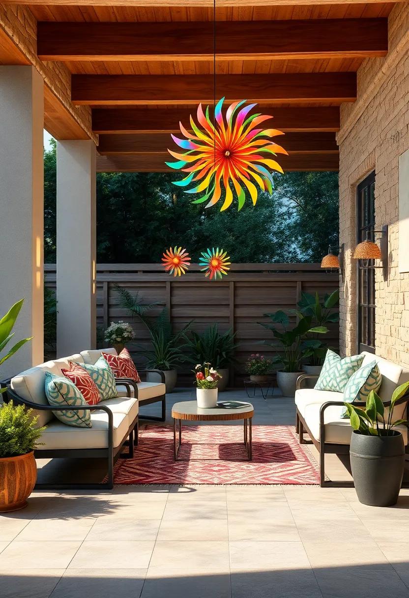 whirling Colors: Explore vibrant rainbow ‍spinners that capture sunlight, projecting a kaleidoscope of colors onto your ⁤patio floor