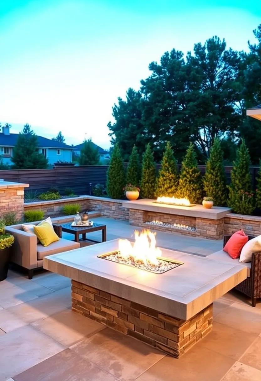 luxe lounge: This ⁣extravagant fire pit features⁤ plush seating options and⁢ built-in storage, making it not just⁣ a source of‍ heat but a luxurious outdoor living environment