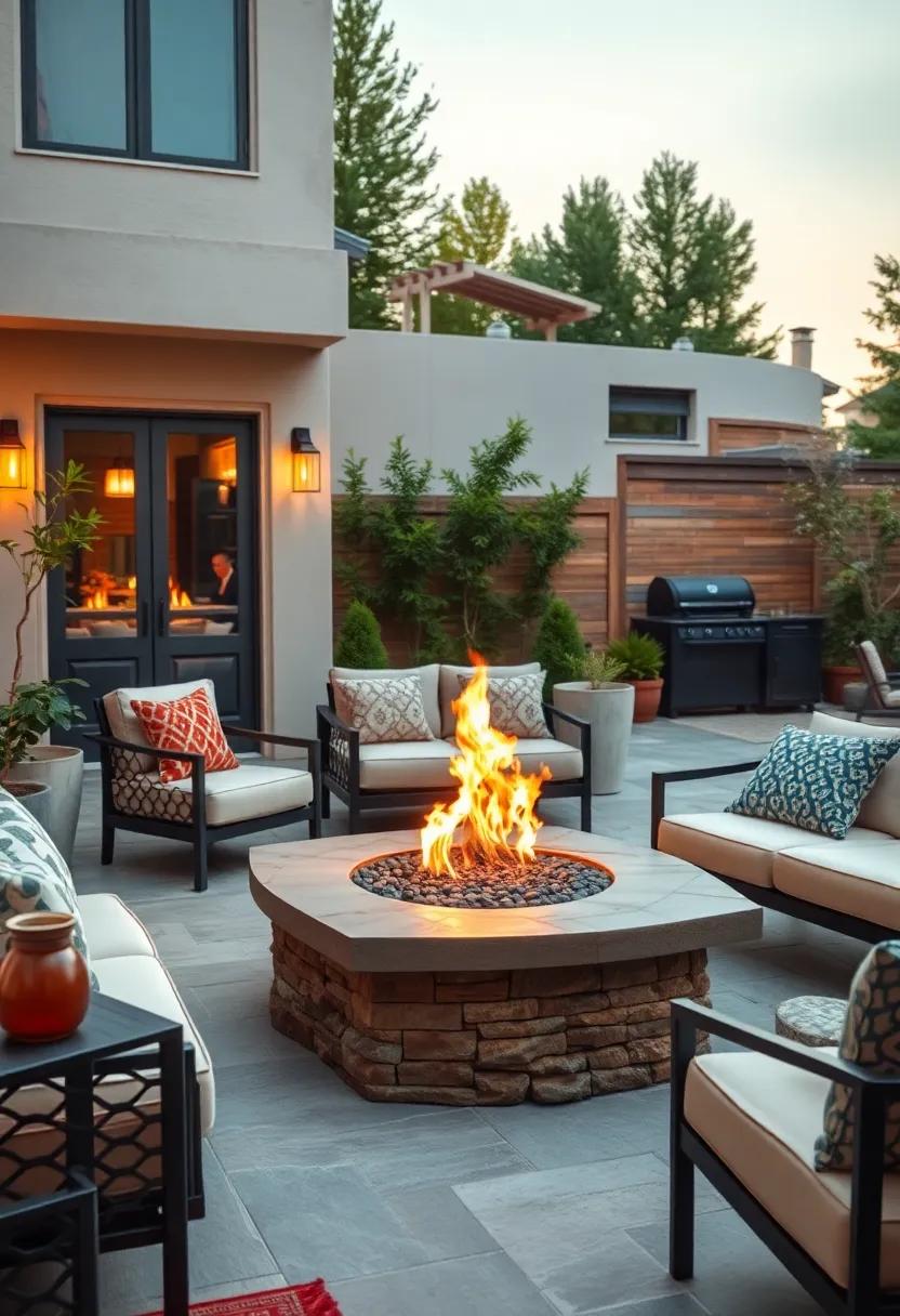 Fire and Water Fusion: Experience the enchanting combination of fire and water with this fire⁢ pit that incorporates a soothing water feature, adding an extra layer of ​tranquility