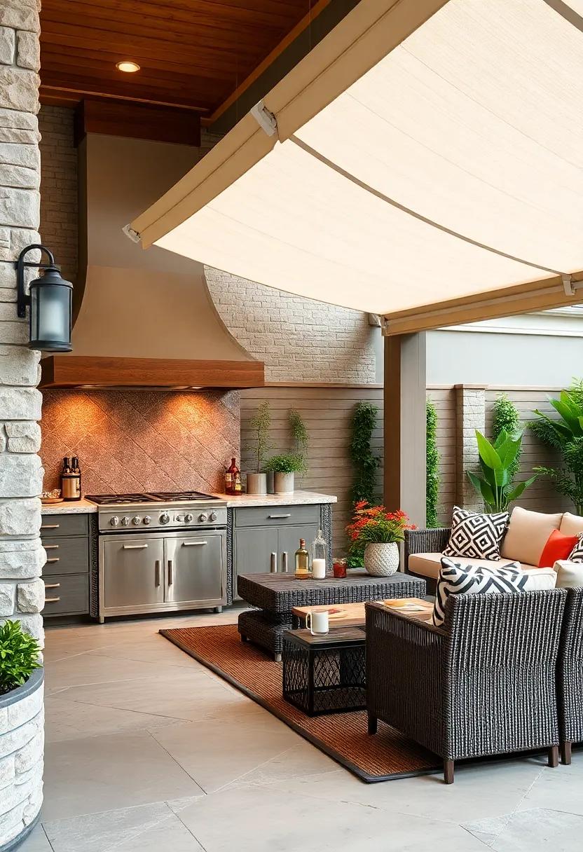 Maximizing Shade and ‍Comfort: Choosing Canopies and ‌Covers for Your⁣ Patio Kitchen