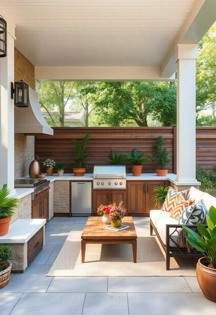 Crafting a ​Cozy Corner: Designing a Relaxing Lounge Area Adjacent to‍ Your ⁣Outdoor Kitchen