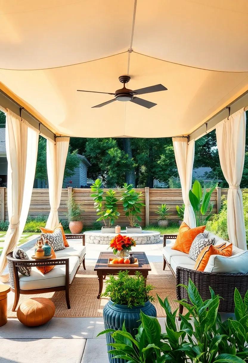 Chill in Style: The Luna Canopy Tent features a contemporary design with a retractable sunshade that blends perfectly with modern patios while offering shaded comfort