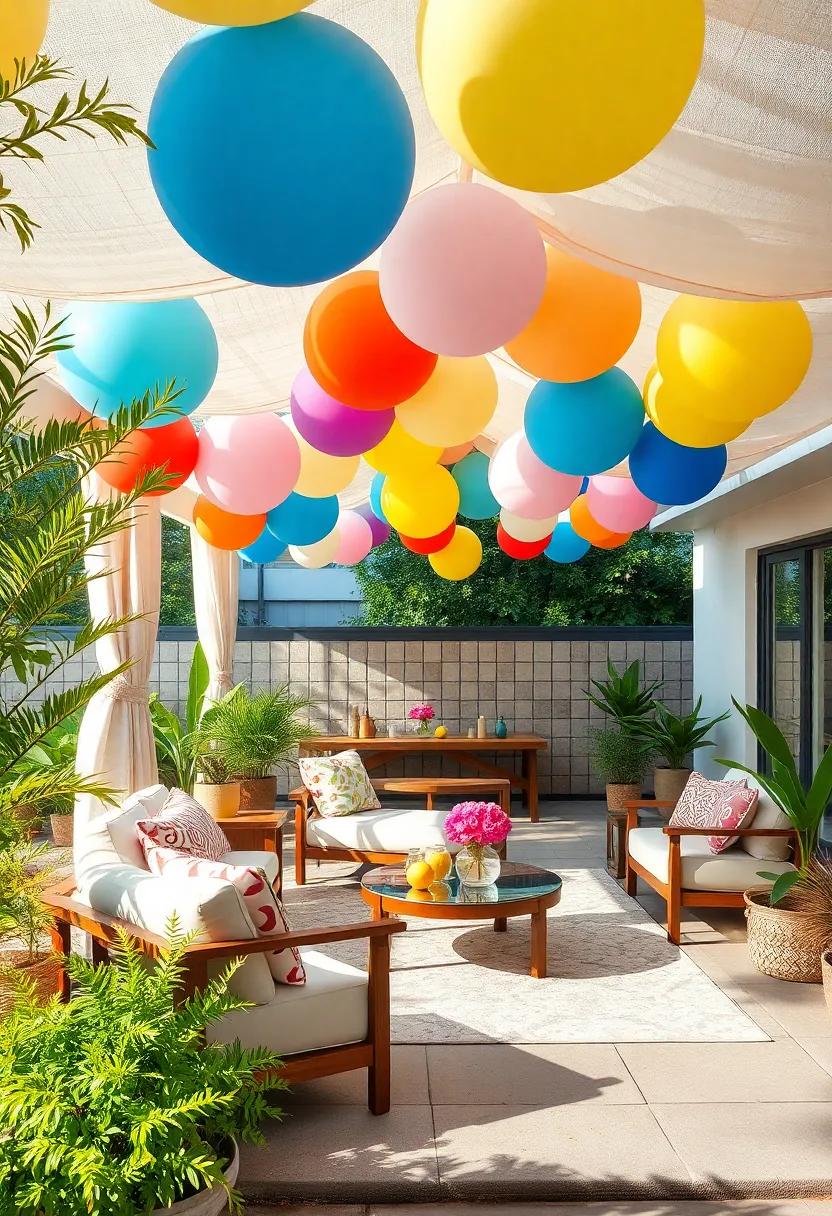 playful Pop: Brighten‌ up⁤ your space with the Whimsical Balloon Canopy Tent, featuring playful colors and shapes ​that add a fun twist ⁣to family gatherings or parties