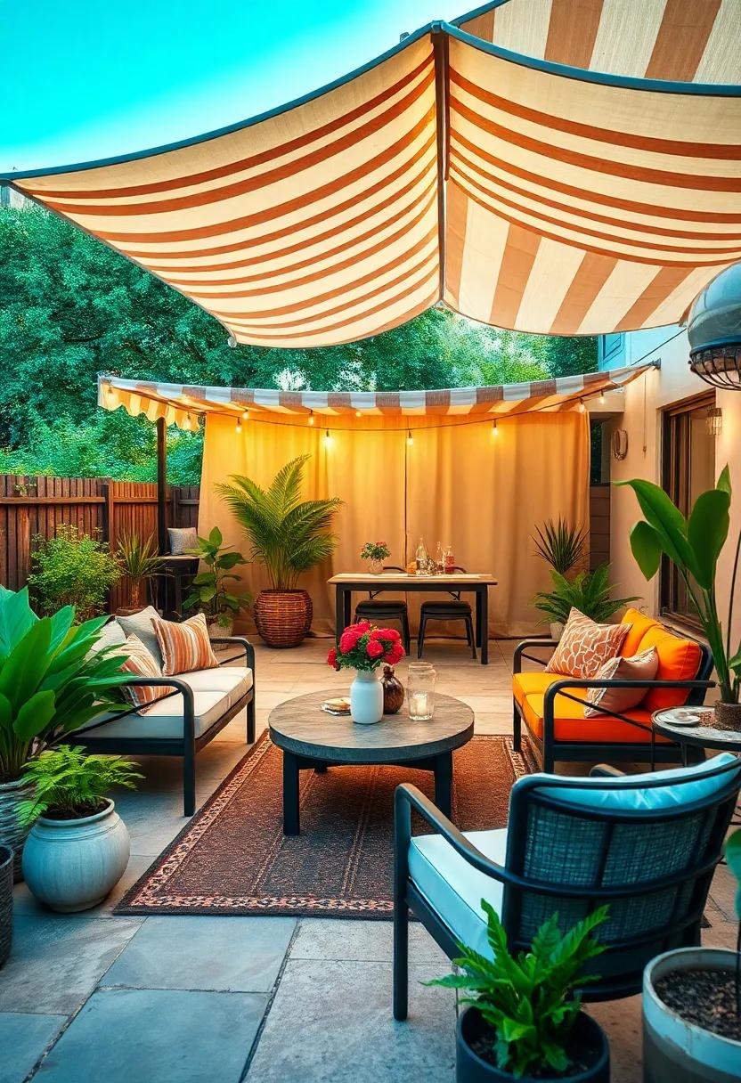 Retro Charm: Add a nostalgic touch to your​ patio with the Vintage⁢ Style‍ Canopy, which features classic stripes and an old-school design that brings character⁢ to your outdoor space