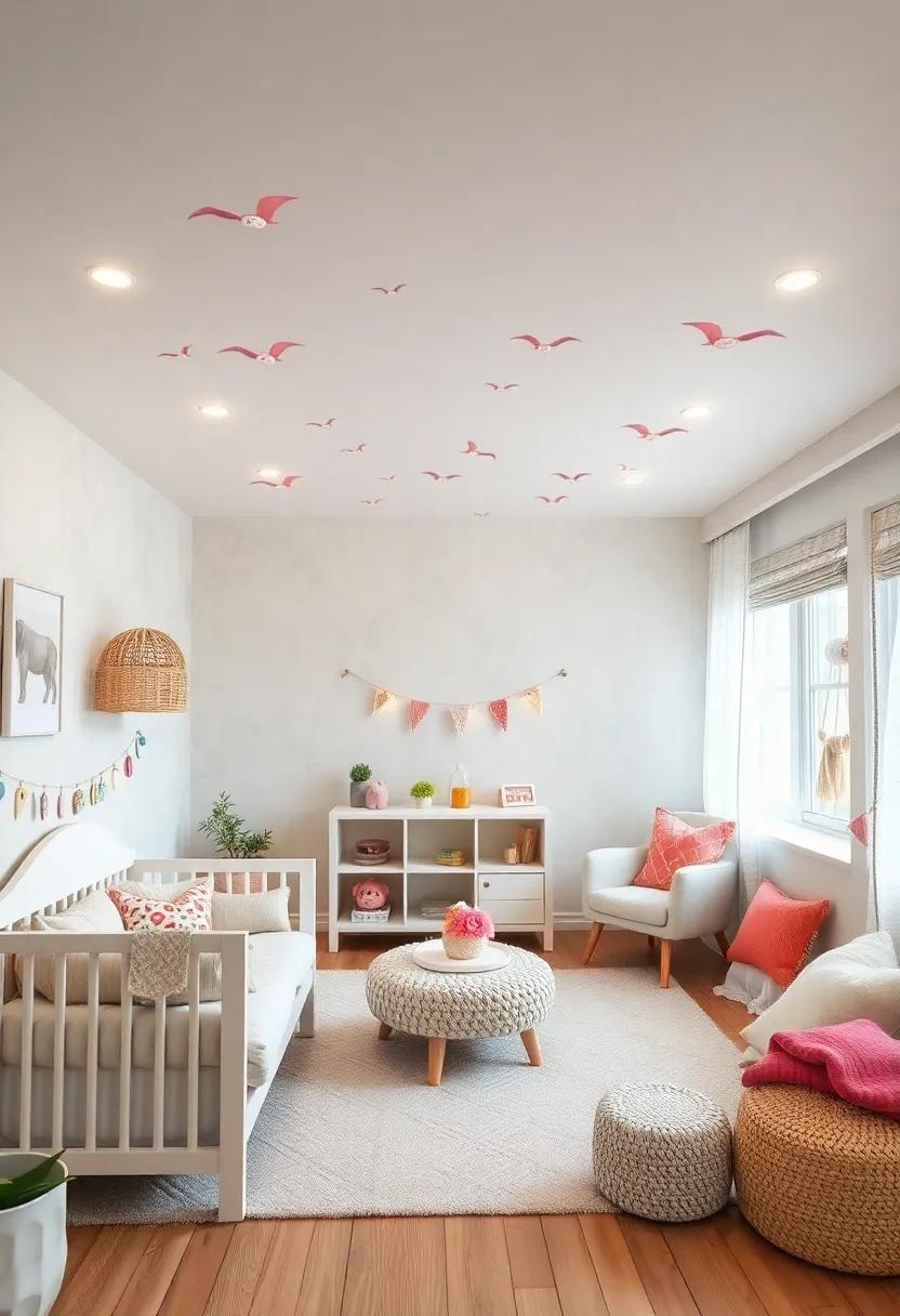 Ceiling⁤ Decals: Install whimsical ceiling decals to ⁤create a dreamy atmosphere and spark ​your child's imagination