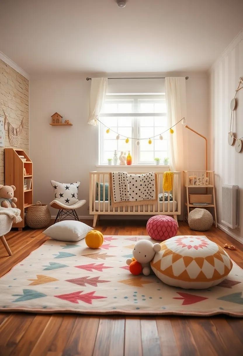 Playful⁤ Playmat: Introduce a soft playmat with Scandinavian patterns​ for a ⁢fun ​and ⁣safe area for your little one ⁢to explore