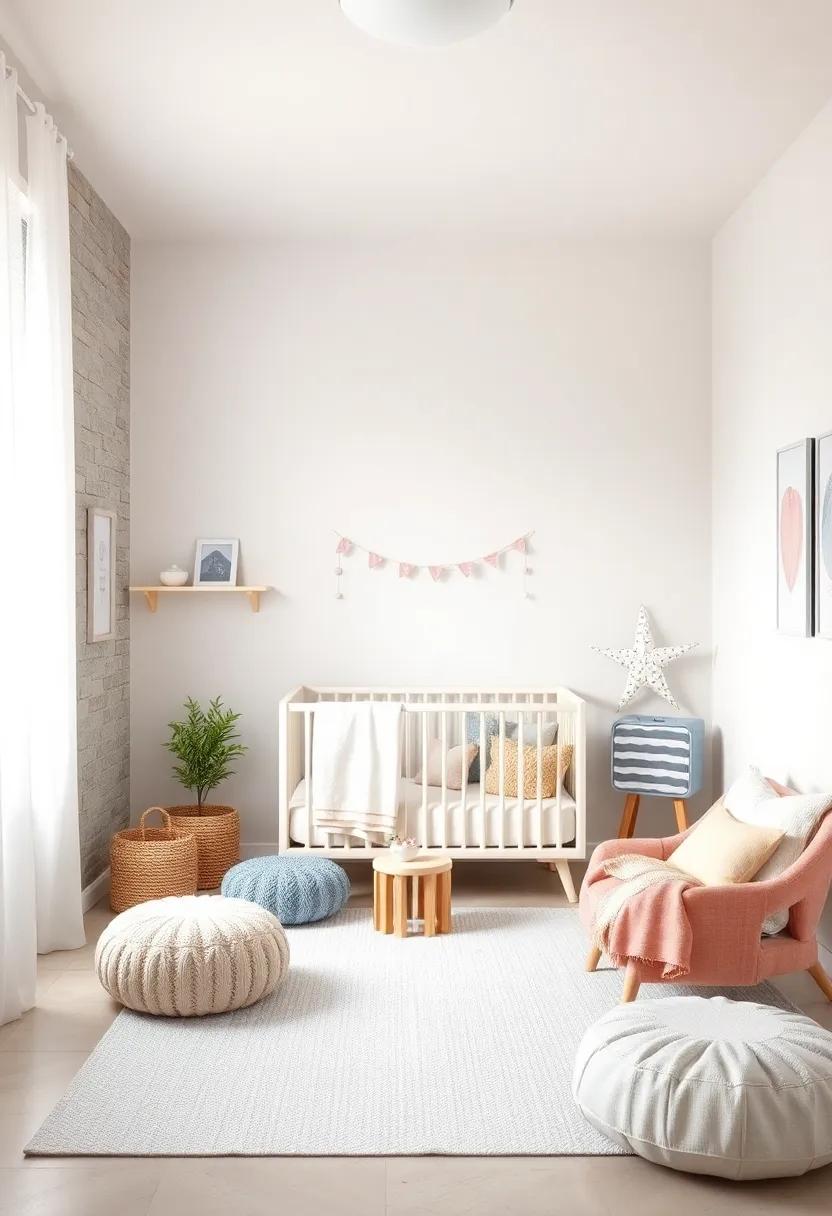 Soft Color Palette: Opt​ for ‌muted ⁢tones like soft whites, pastel pinks, and⁣ gentle greys to create a tranquil environment